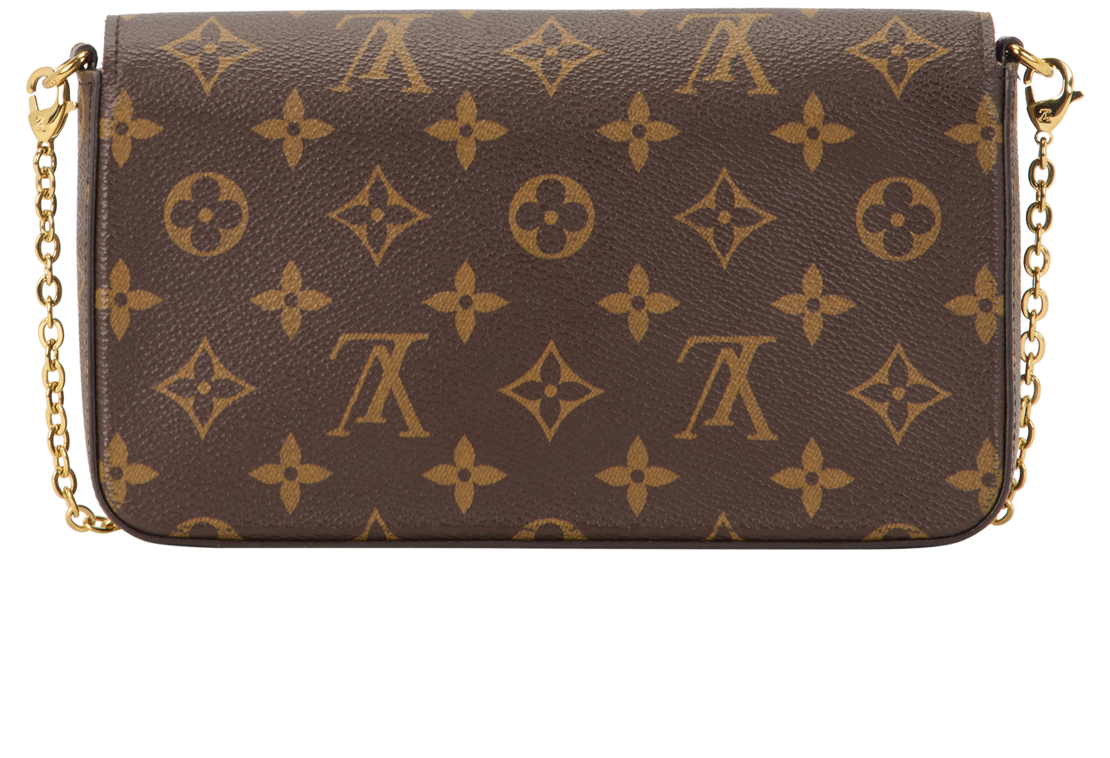 Felicie Pochette, &pound;850, Handbags, Brown, Canvas, Back view
